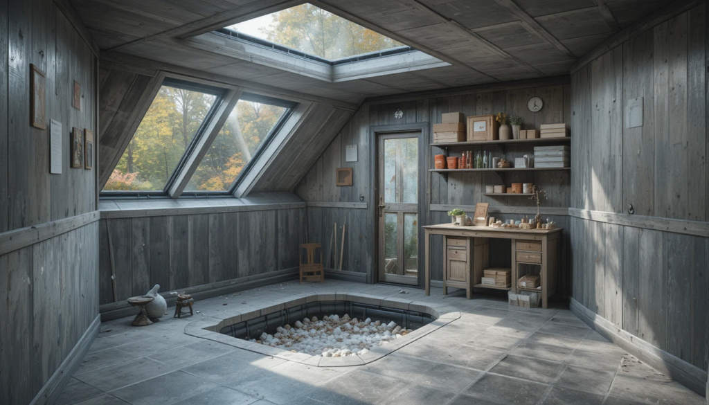 Basement egress window set into a window well