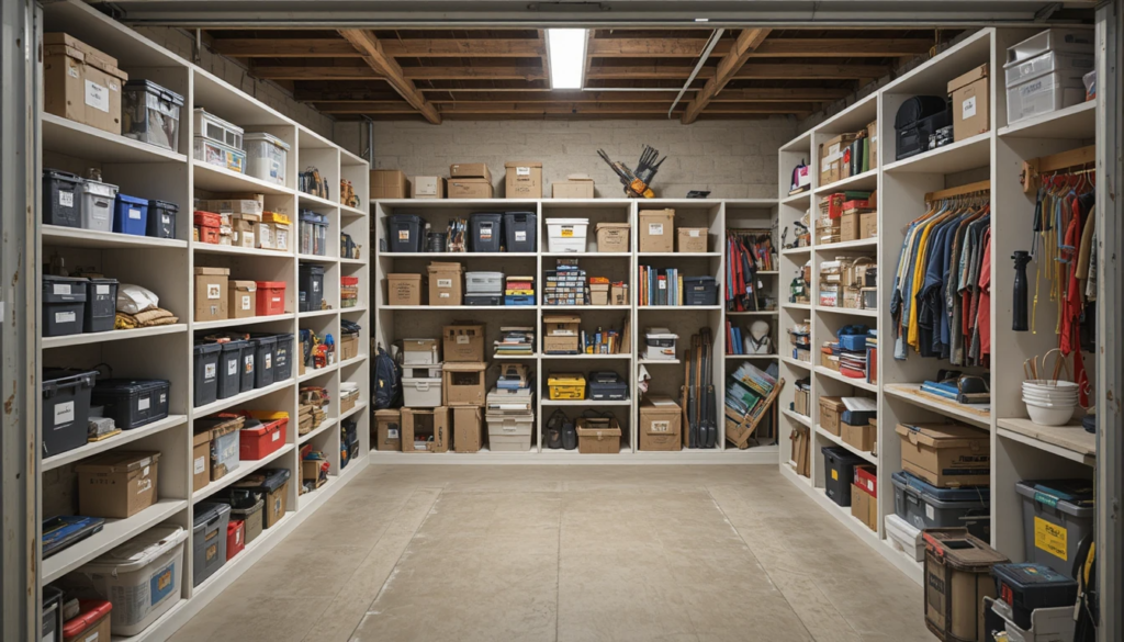 Finished walk-out basement living space with natural light