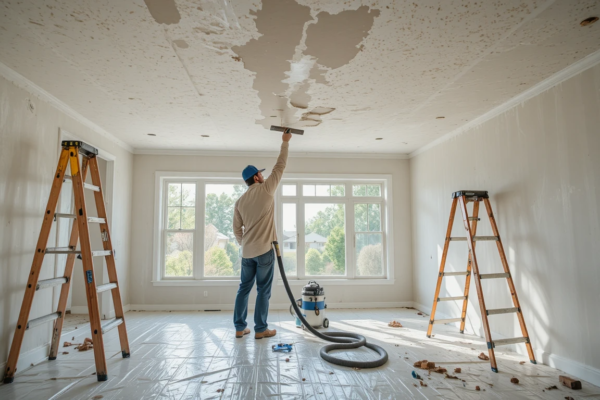 Removing Popcorn Ceilings: Expert Techniques for Modern, Smooth, and Safe Home Interiors