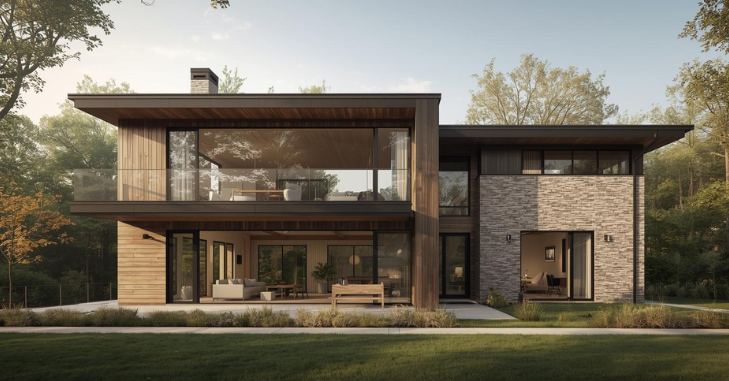 Completed sunroom addition blended with the home's exterior